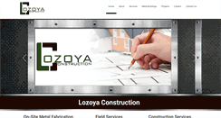 Desktop Screenshot of lozoyaconstruction.com