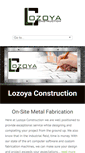 Mobile Screenshot of lozoyaconstruction.com